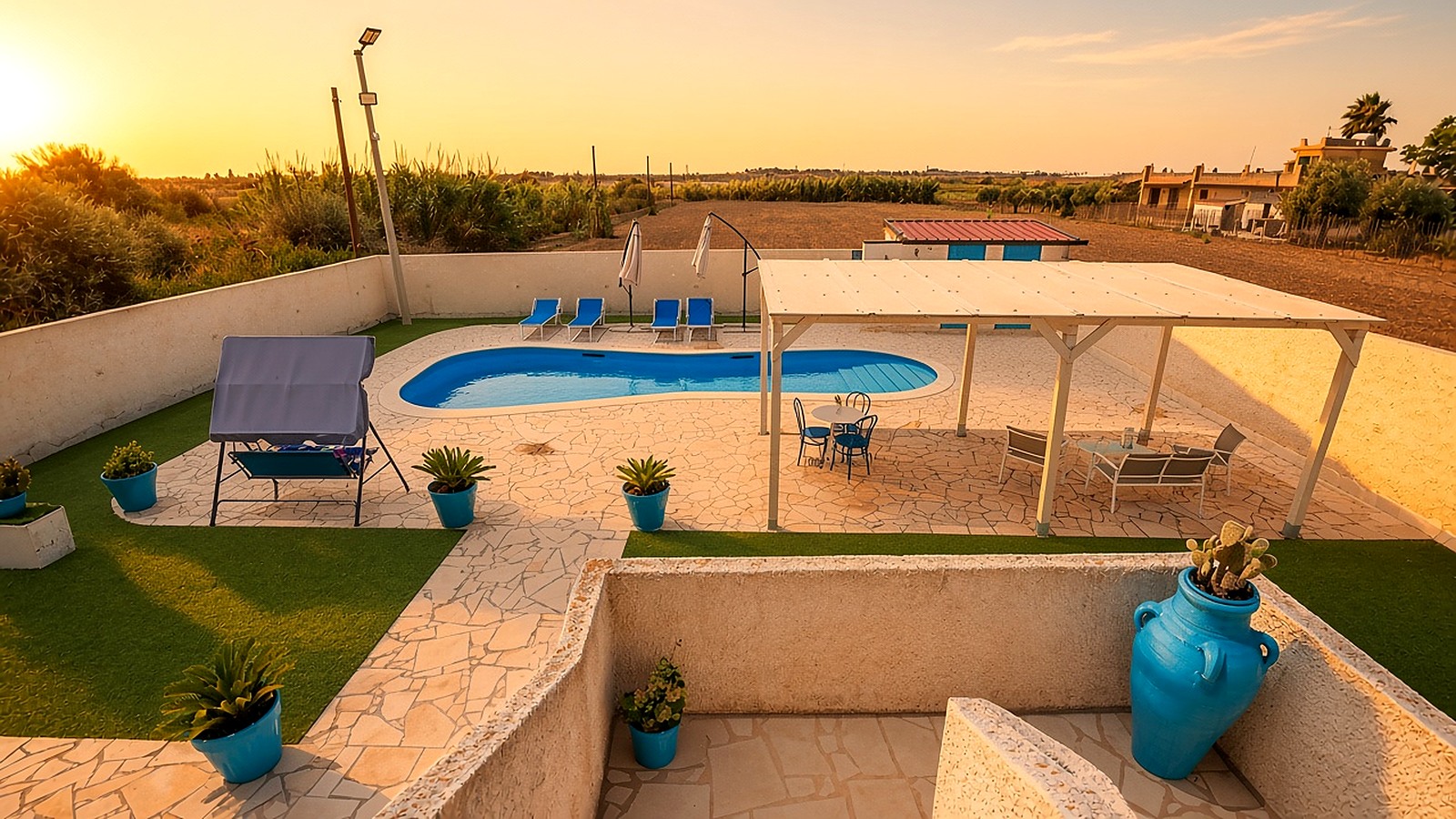 Noto countryside house with private pool